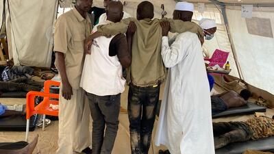Influx of wounded in Adre Hospital