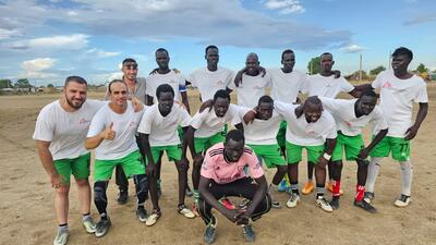 South Sudan the football field