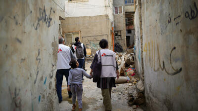 Christos Christou in Jenin, West Bank