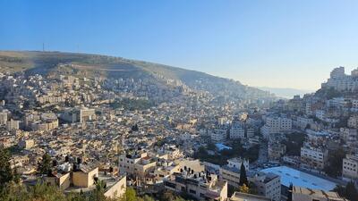 Overview of Nablus City in December 2023