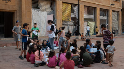 MSF activities in Azarieh shelter