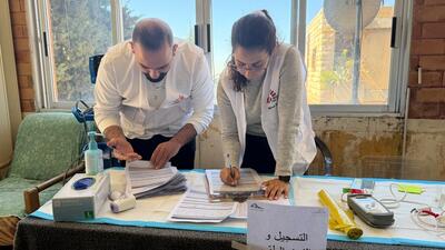 MSF staff lebanon migrates