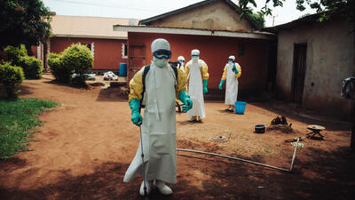 Decontamination teams are visiting the home of a patient who is being treated at the Elikya Ebola treatment centre. She has tested positive for the Bundibugyo virus.