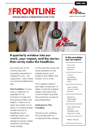 newsletter cover page April 2025