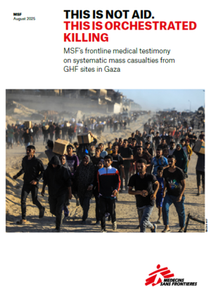 this is not aid report: cover page