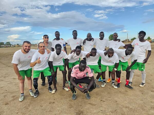 South Sudan the football field