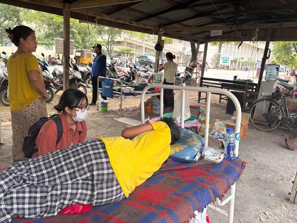 Psychological first aid in Mandalay general hospital