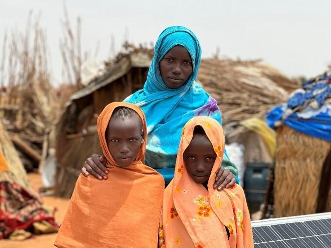 From left to right: Ouman, and her two sisters: Nawal, and Maiada