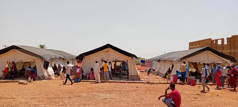 Displaced people in Sudan