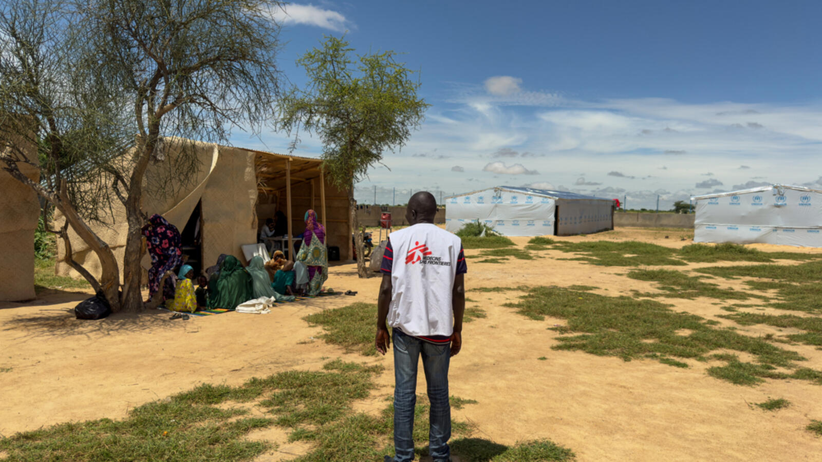 Sudanese refugees in Tine camp