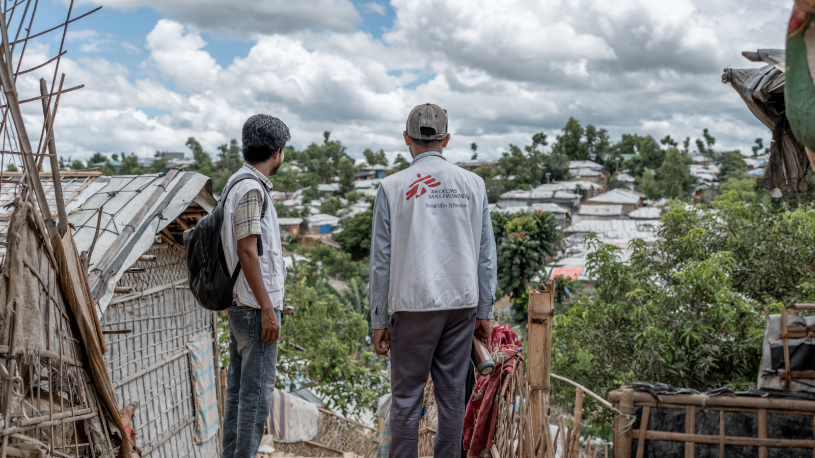 Kutupalong Refugee Camp, Rohingya Response: MSF health promotion staff working in the camp.