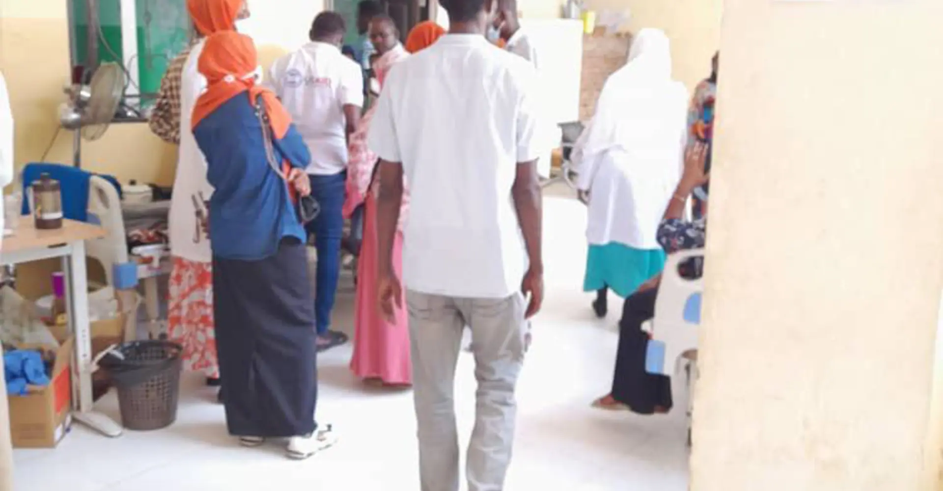 Scenes from within South Hospital, El Fasher, North Darfur, where multiple people have been wounded in the fighting