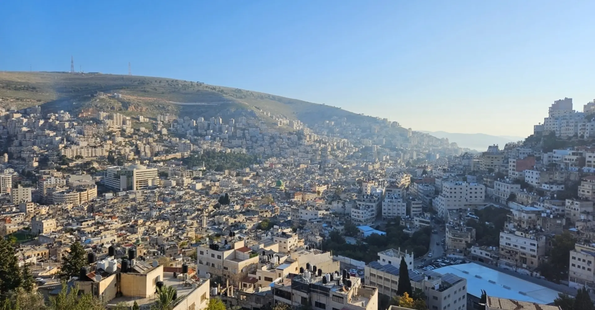 Overview of Nablus City in December 2023
