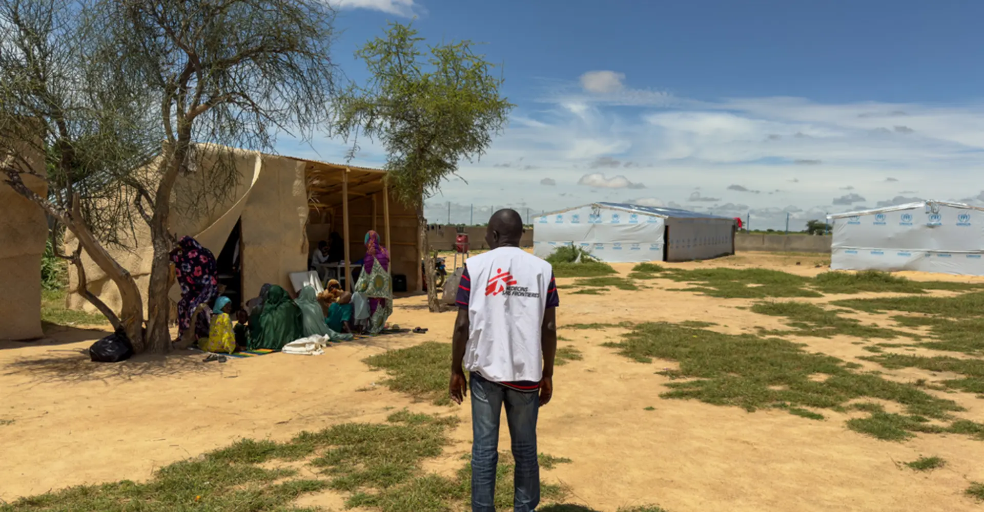 Sudanese refugees in Tine camp
