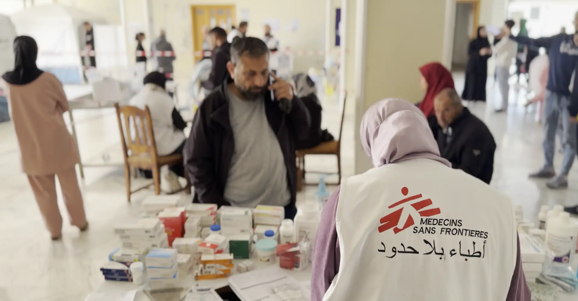 MSF staff in Lebanon