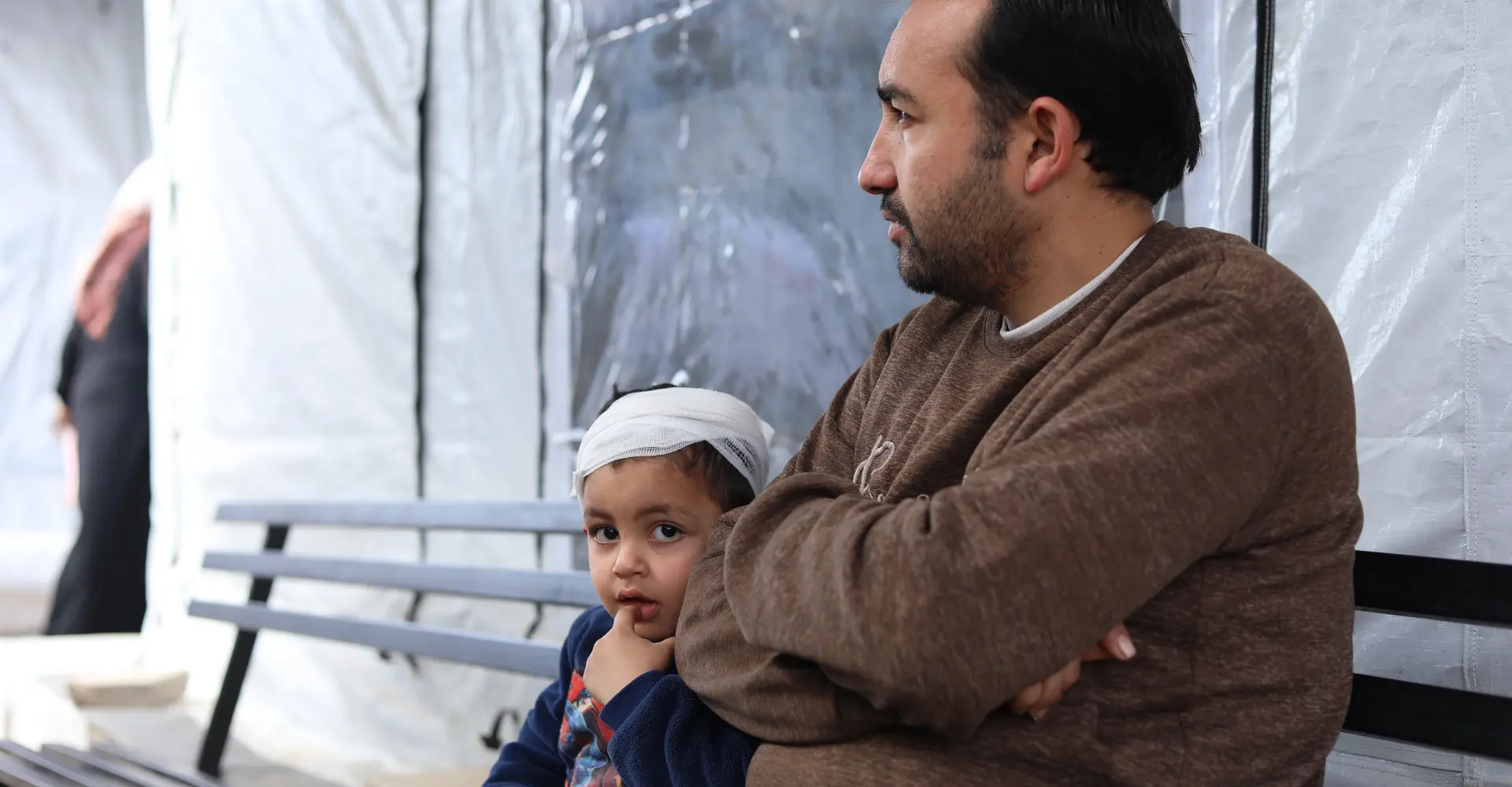 Father and son Gaza