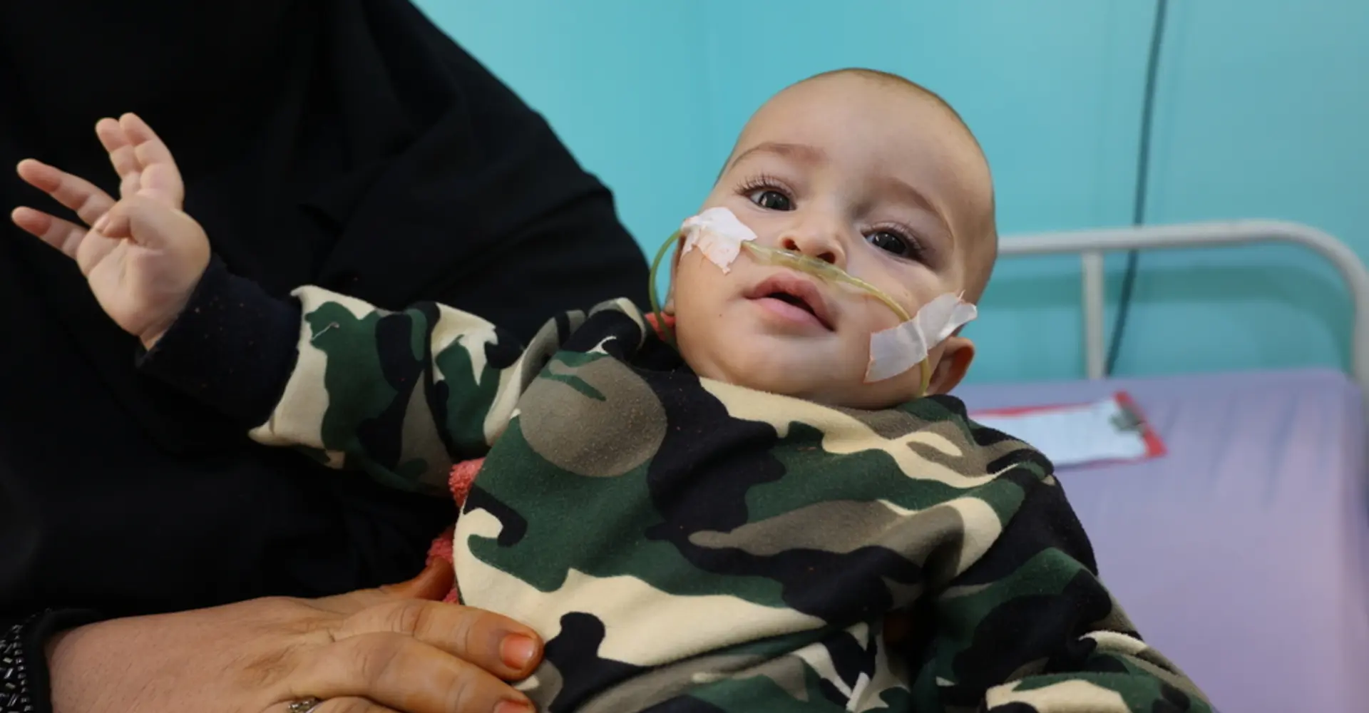 baby receiving treatments