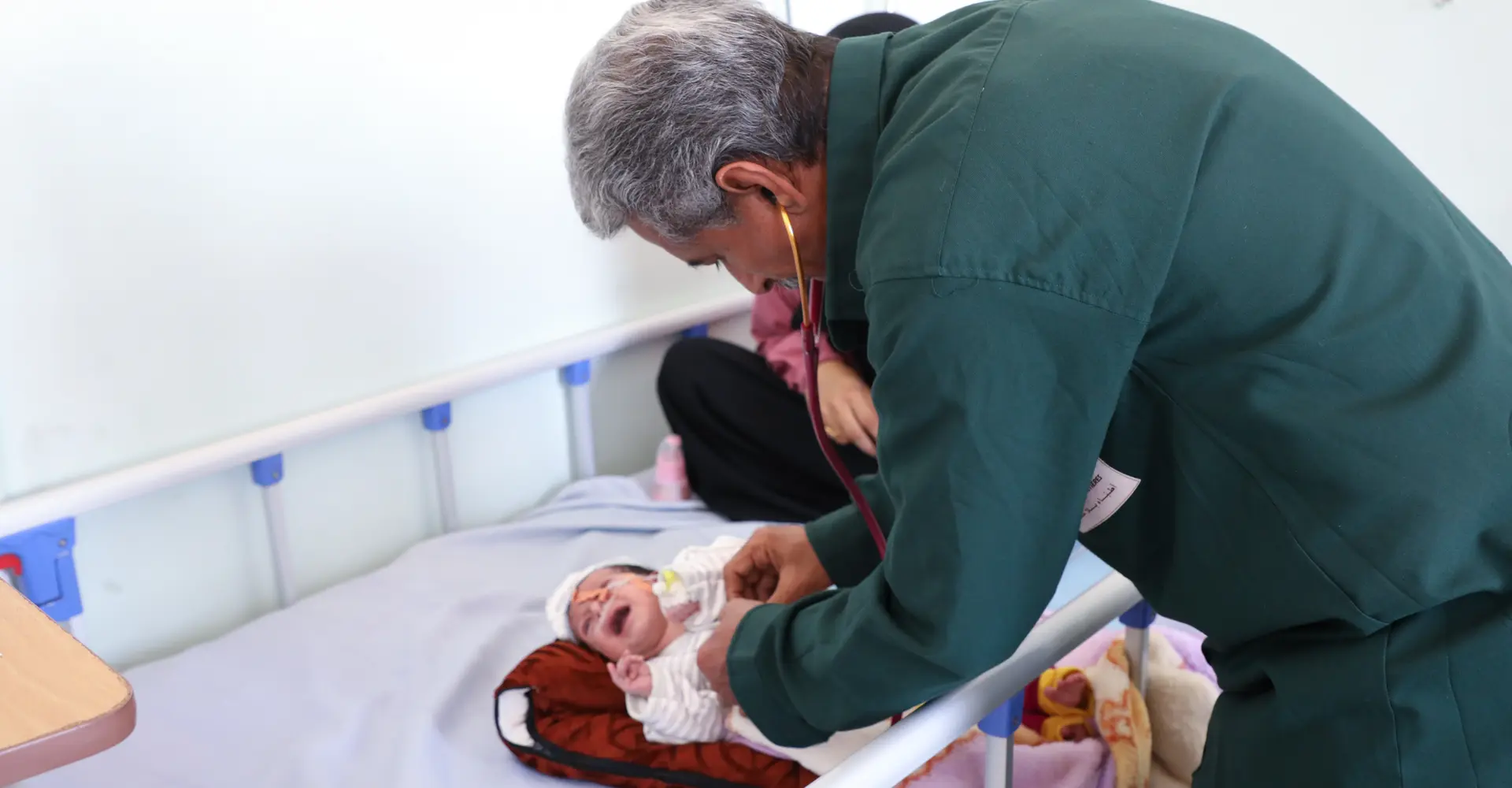 msf doctor with new born