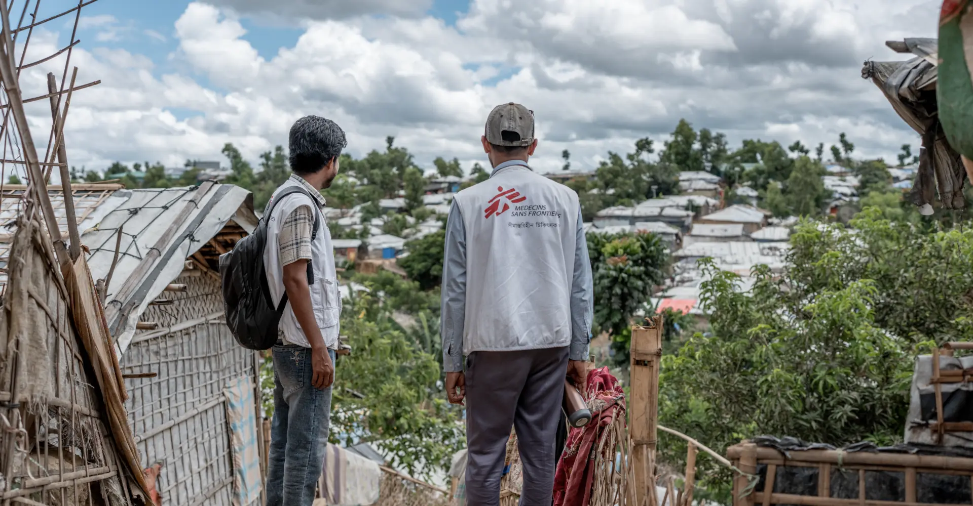 Kutupalong Refugee Camp, Rohingya Response: MSF health promotion staff working in the camp.