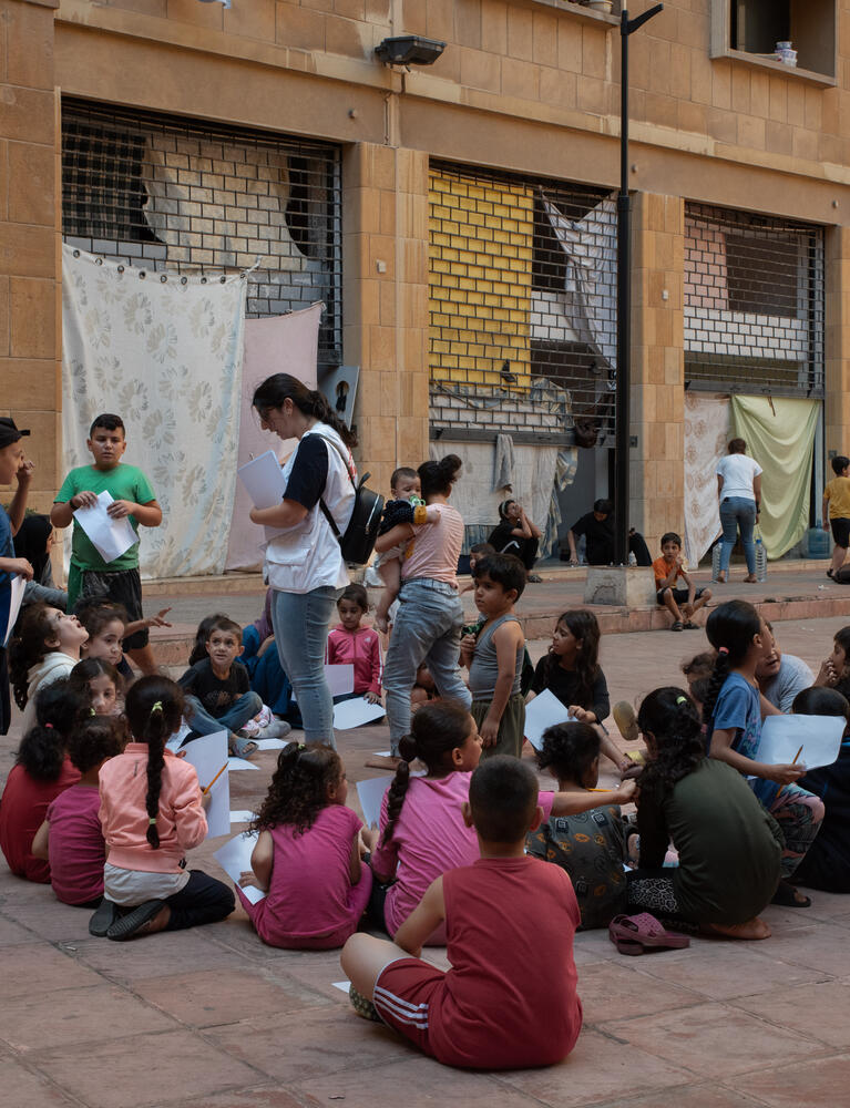 MSF activities in Azarieh shelter