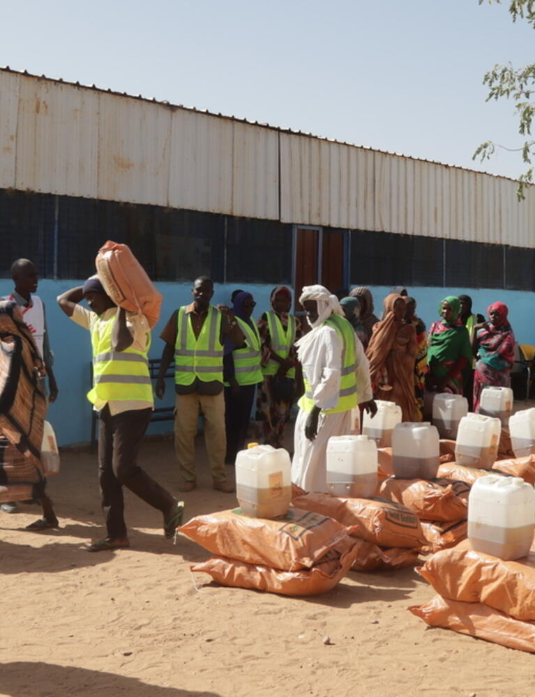 Food distribution in South Darfur 
